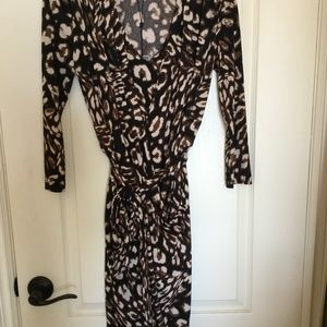 BCBGMaxazria Sidney Animal Print Dress